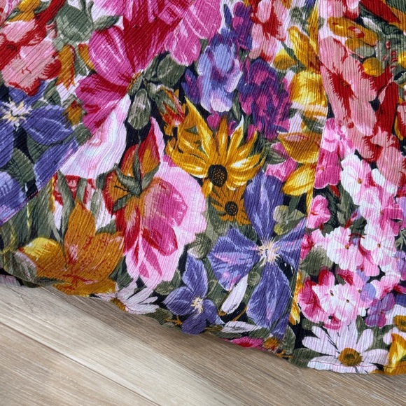 Vintage Rayon Floral Sleeveless Dress - Picture 3 of 7